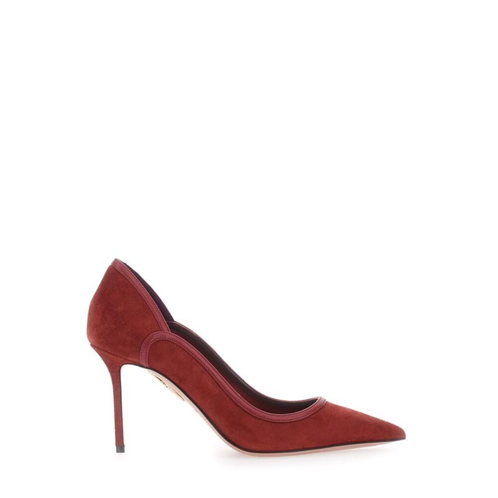 Aquazzura Women Pumps With 85 Heel Red In Leather Women